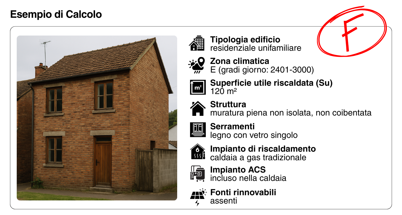 Edificio il classe energetica F